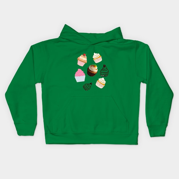 Cupcake Festival Kids Hoodie by People's Tee